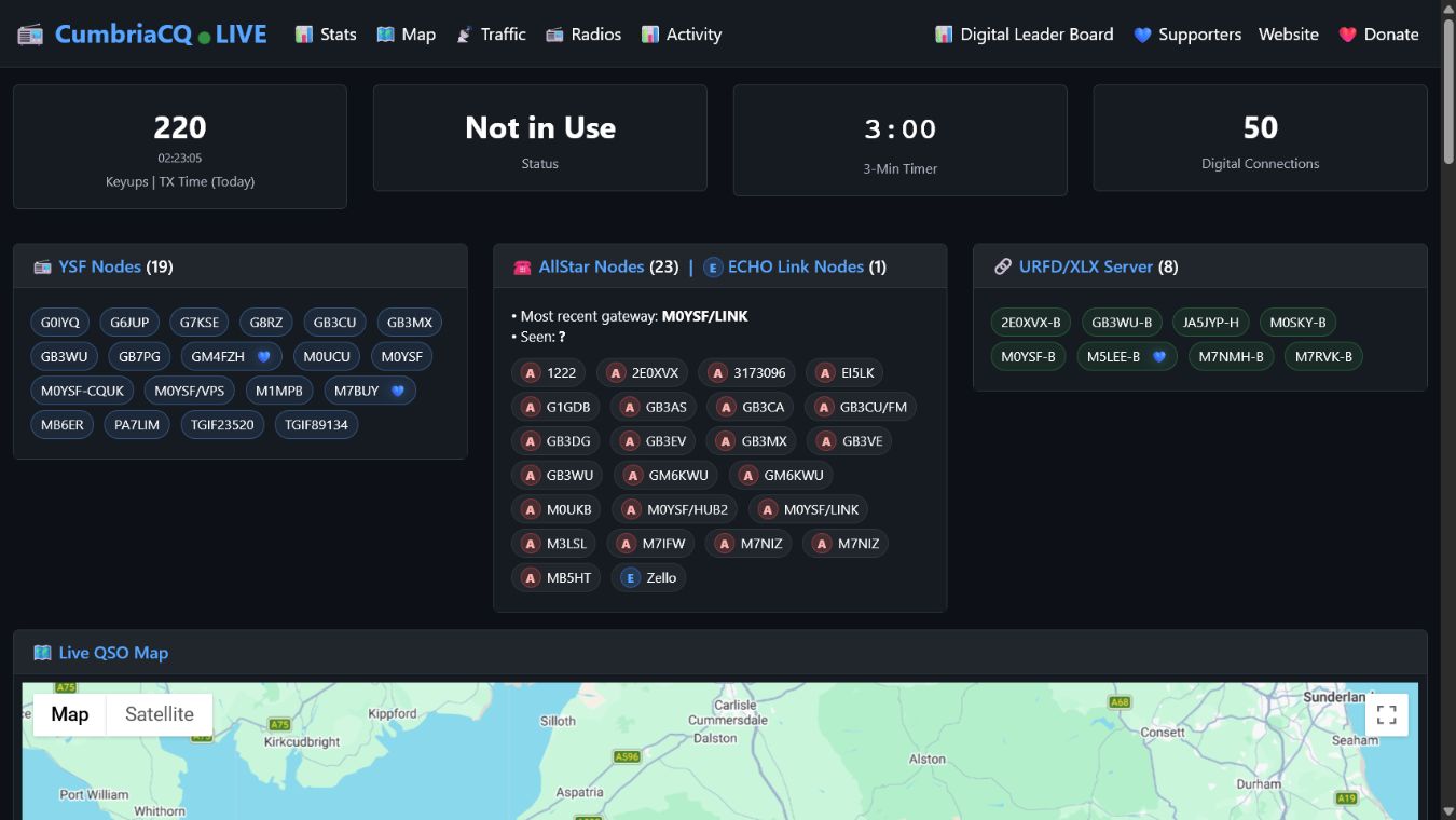 CumbriaCQ live dashboard